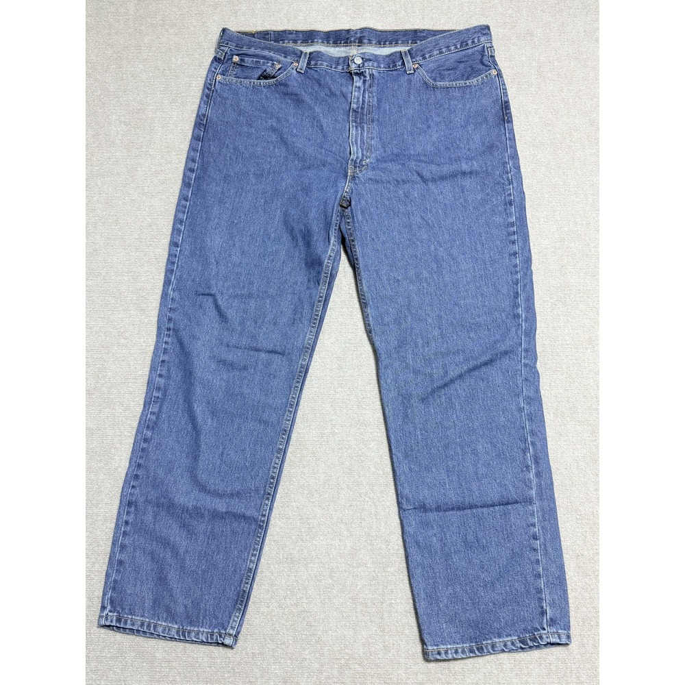 Levis 550 Jeans Mens 42x32 Blue Relaxed Fit Denim Tapered Leg Medium Wash Pants